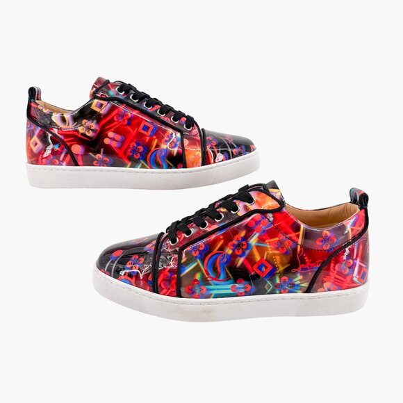 Christian Louboutin Disco Laser Sneakers Size 40 US 10 Louis Junior Orlato - Picture 7 of 14